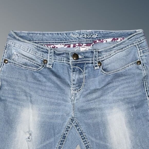 Maurices Low Rise Capri Jeans Size 7/8 Regular 32 #43 - Picture 3 of 6